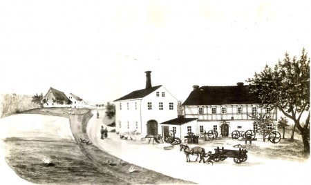 Die Raussendorf-Schmiede Ende des 19. Jahrhunderts in Kleinboblitz/Mönchswalde